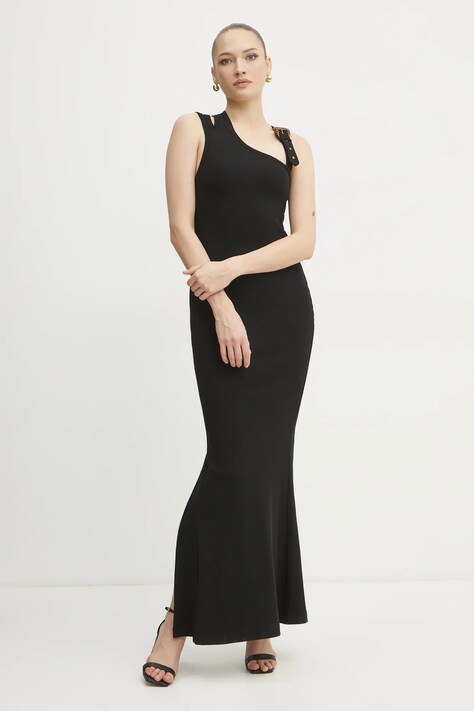 Šaty Versace Jeans Couture černá barva, maxi, 78HAO973 J0004