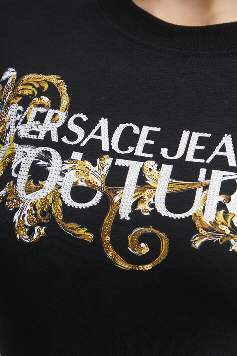 Сукня Versace Jeans Couture — SS25-SUD0R5, чорний — фото 5