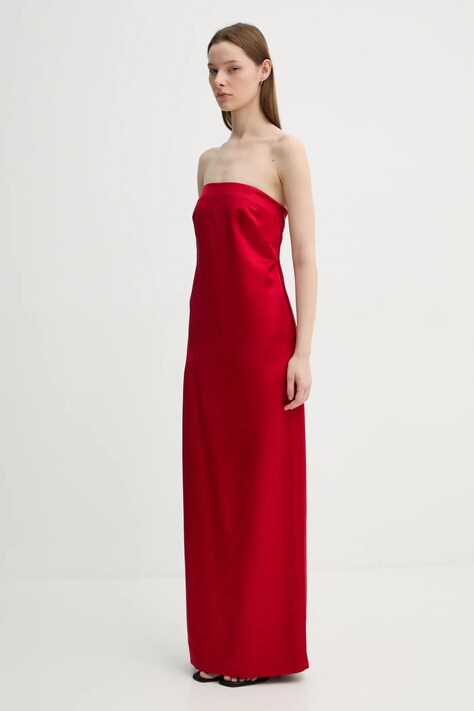 Šaty A.L.C. červená barva, maxi, 6DRES02534