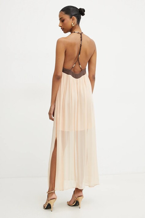Платье Patrizia Pepe цвет оранжевый maxi прямое 2A2922 A585