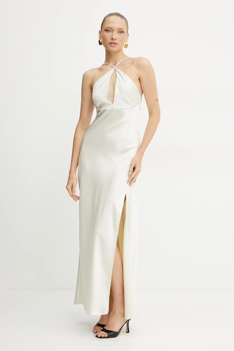 Šaty Patrizia Pepe béžová farba, maxi, priliehavé, 2A2877 A563