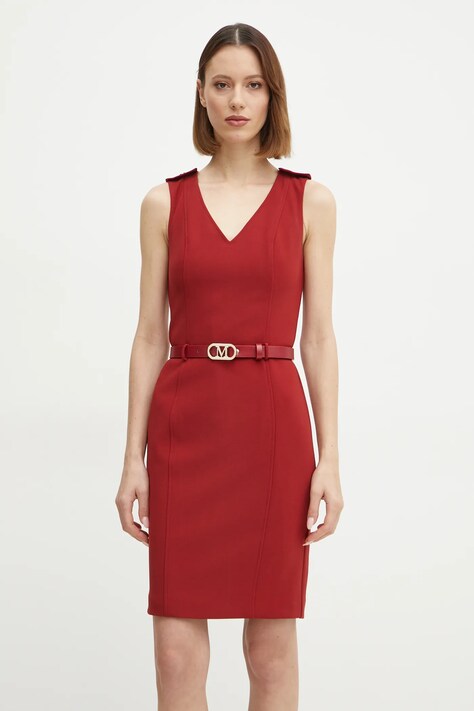 Платье Marciano Guess MASHA цвет красный midi прямое 5RGK10 6302A