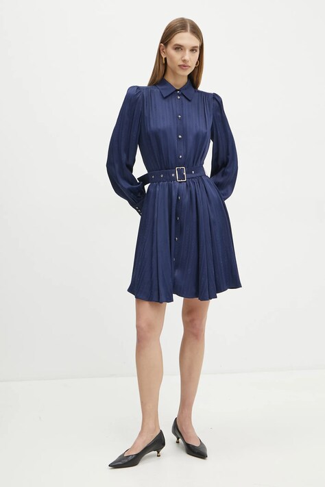 Marciano Guess rochie STELLA culoarea bleumarin, mini, evazată, 5RGK22 7169A