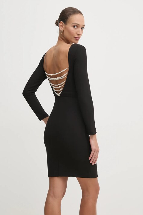Marciano Guess rochie CELIA culoarea negru, mini, dreaptă, 5RGK32 6869Z