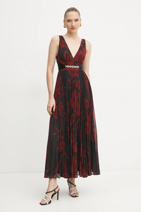 Marciano Guess sukienka NOUVEAU kolor czarny maxi rozkloszowana 5RGT54 9603Z