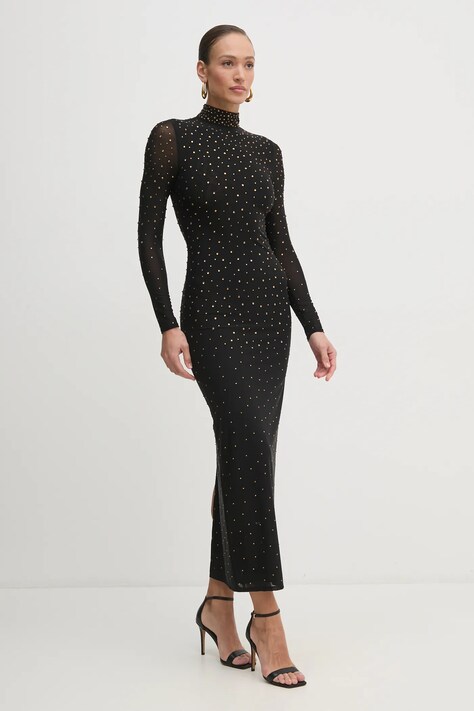 Šaty Marciano Guess černá barva, midi, 5RGT31 6218A