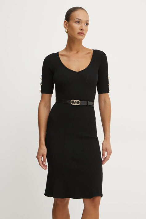 Marciano Guess rochie GRACE culoarea negru, mini, mulată, 5RGK07 5810Z