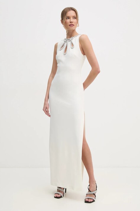 Marciano Guess rochie SERAFINA culoarea bej, maxi, dreaptă, 5RGK45 6869Z