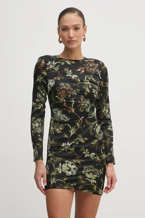Marciano Guess rochie GUILDED culoarea negru, mini, mulată, 5RGK28 7099Z