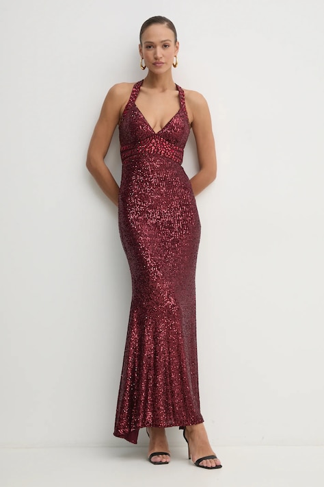 Φόρεμα Marciano Guess MILANA χρώμα: μπορντό, 5RGK44 6111A