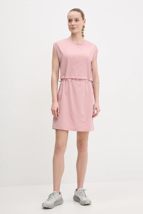 Columbia rochie sport Boundless Beauty culoarea roz, mini, dreaptă, 2118901