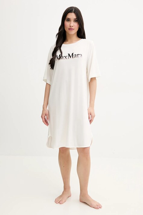 Max Mara Beachwear rochie de plajă culoarea bej, 2516621039600