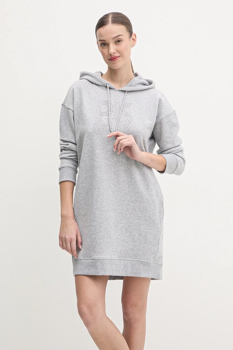 Dkny rochie culoarea gri, mini, dreaptă, DP5D4884