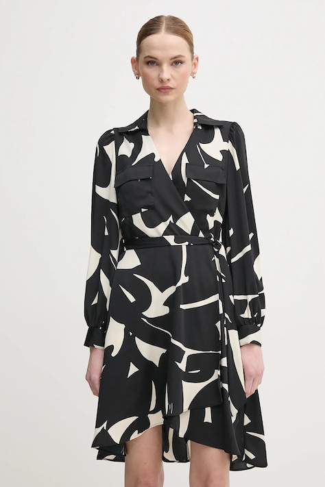 Dkny rochie culoarea negru, mini, evazată, DD4KS484