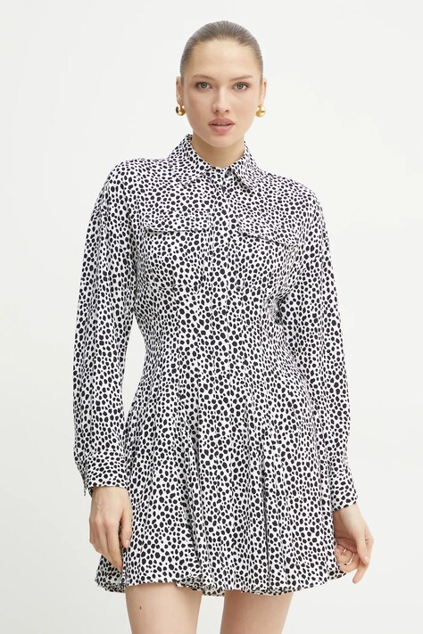 MICHAEL Michael Kors rochie culoarea alb, mini, evazată, MR582QWGS6