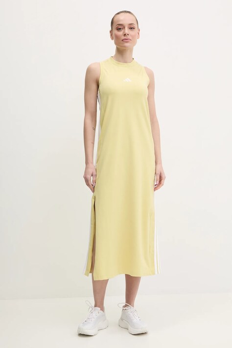 Платье adidas Essentials цвет жёлтый midi прямое JE1210