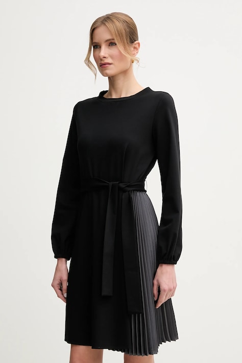 Weekend Max Mara rochie culoarea negru, mini, evazată, 2515621061600