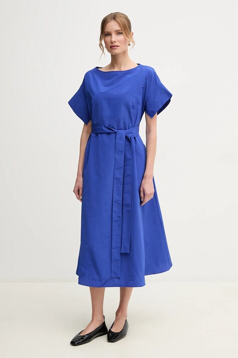 Šaty Weekend Max Mara modrá barva, midi, 2515221032600