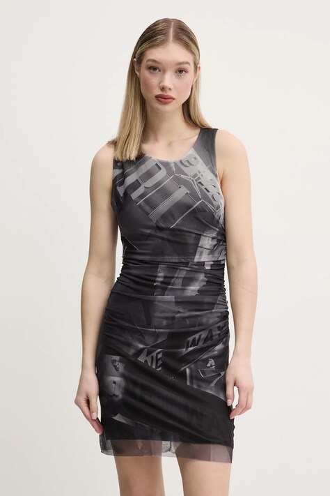 Šaty Desigual BRATISLAVA šedá barva, mini, 25SWVK47