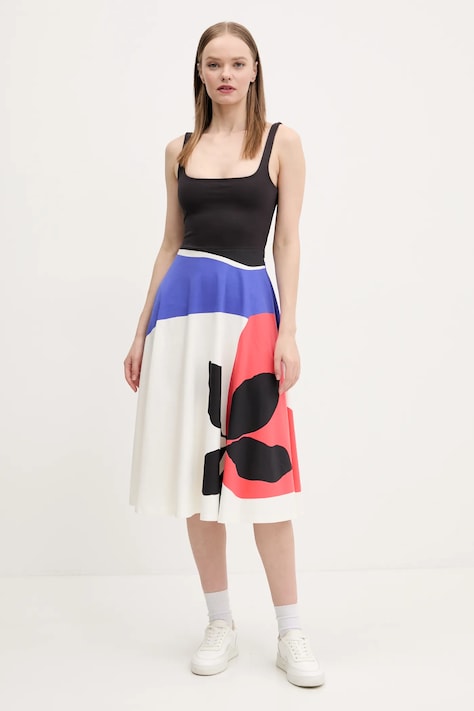 Šaty Desigual ONDAS LACROIX černá barva, midi, 25SWVK41