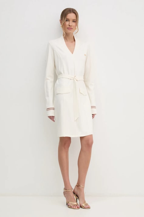 Šaty Liu Jo béžová barva, mini, TA5017 JS182