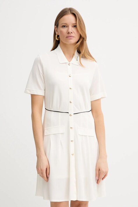 Liu Jo rochie culoarea bej, mini, dreaptă, TA5207 J4883
