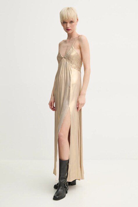 Šaty ZADIG&VOLTAIRE zlatá barva, maxi, WWDR02528