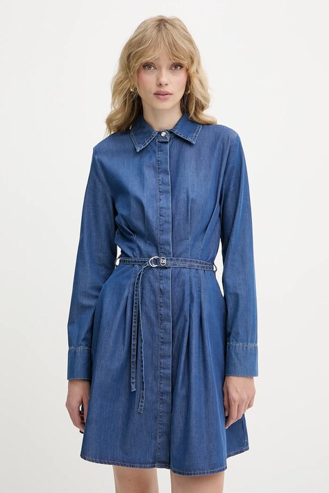 Liu Jo rochie din bumbac mini, evazată, UA5127 DS070