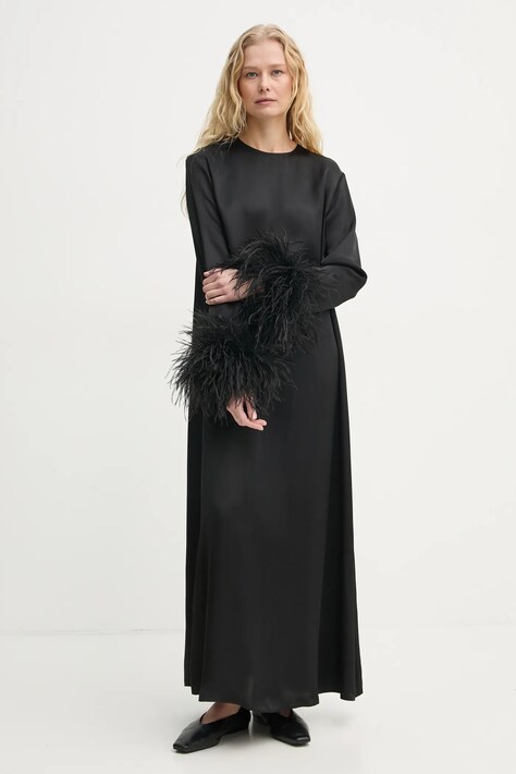 The Sleeper rochie culoarea negru, maxi, dreaptă, FW2302FD