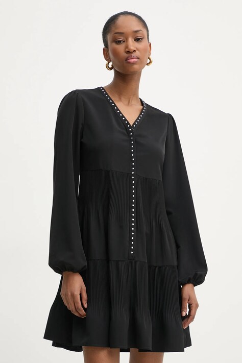 Liu Jo rochie culoarea negru, mini, evazată