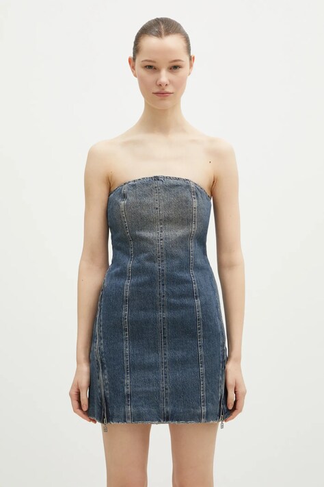 KSUBI denim dress Avenue Dress Sandstorm navy blue color WPS25DR006
