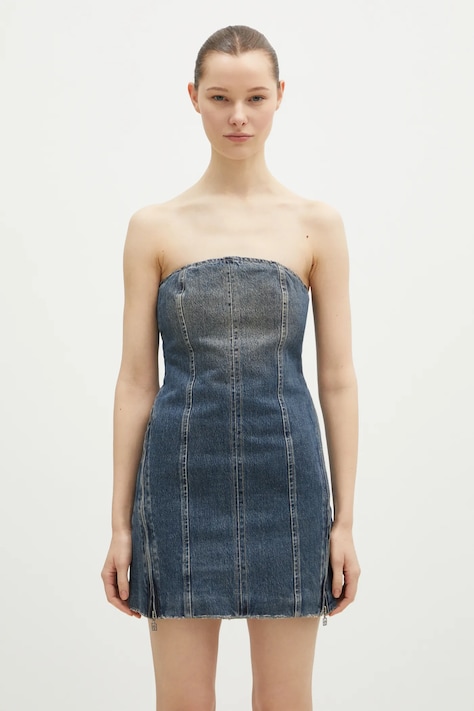 KSUBI denim dress Avenue Dress Sandstorm navy blue color WPS25DR006
