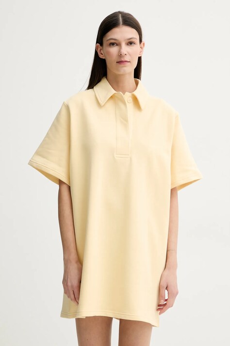 Бавовняна сукня Stand Studio Kennedi колір жовтий mini oversize 66457-8505
