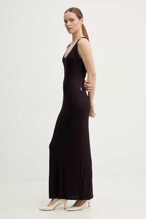 Remain rochie culoarea violet, maxi, mulată, 5024612232