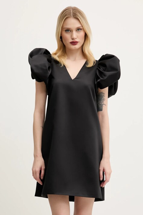 Šaty Rotate černá barva, mini, 114490100