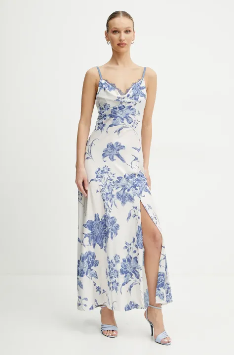 Guess rochie ADLE culoarea bej, maxi, evazati, W5GT10 WF1T2