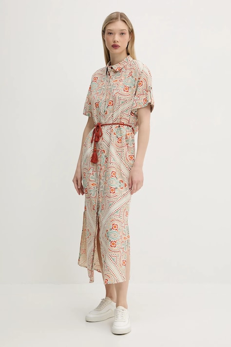 Платье Superdry цвет бежевый maxi прямое W8011893A-F4T