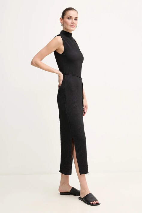 Calvin Klein rochie culoarea negru, maxi, mulată, K20K208304