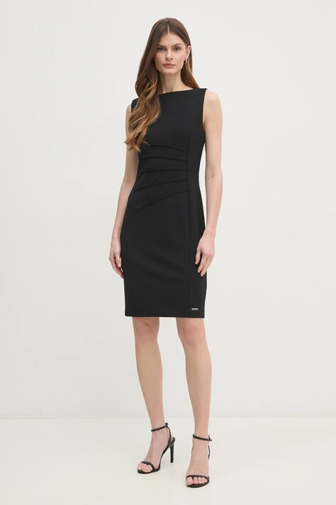 Calvin Klein rochie culoarea negru, mini, mulată, K20K208433