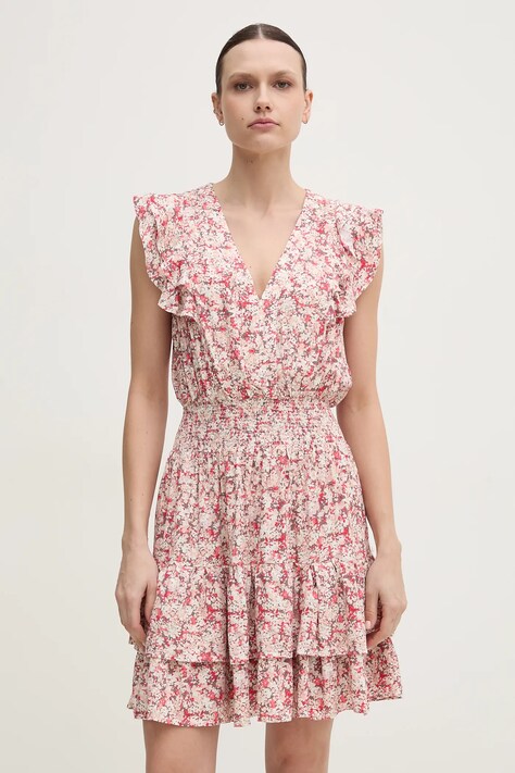 Dkny rochie culoarea roz, mini, evazată, DJ4D9012