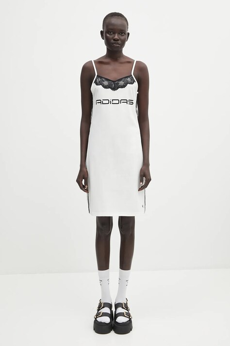 adidas Originals sukienka Dress kolor biały mini prosta JZ6770