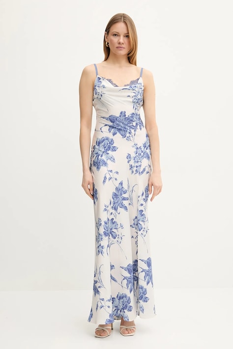 Šaty Guess ADLE béžová barva, maxi, W5GK10 WF1T2
