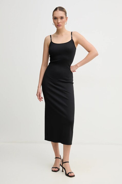 Šaty Calvin Klein Jeans černá barva, maxi, J20J225288