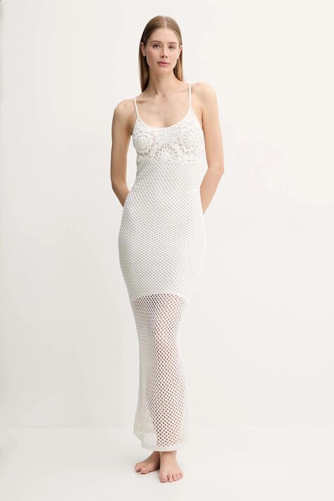 Guess rochie de plaja culoarea bej, E5GK07 Z3N30