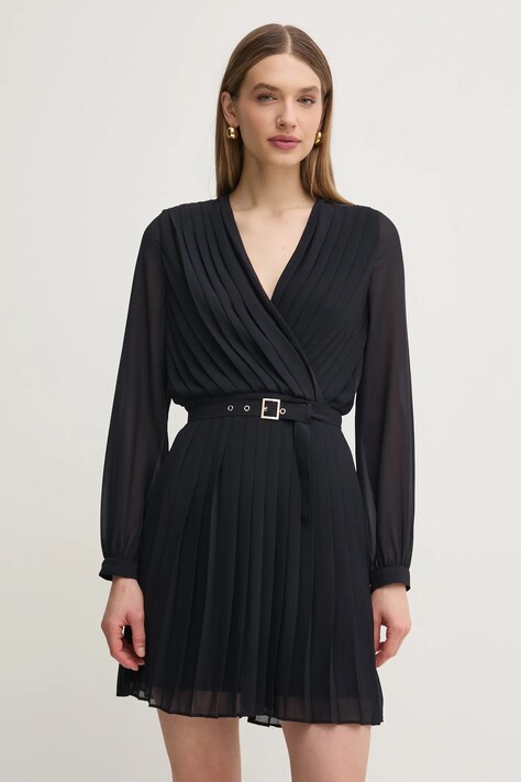 Morgan rochie RAMALO culoarea bleumarin, mini, evazată, RAMALO