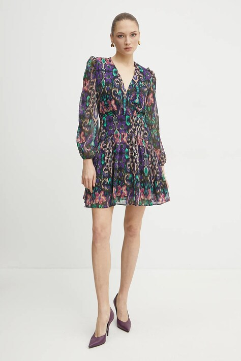Morgan rochie RABIL.F culoarea violet, mini, evazată, RABIL.F