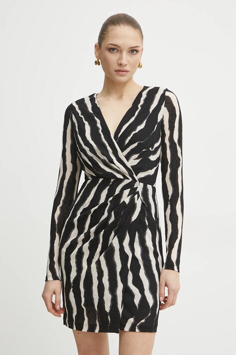 Morgan rochie RIBLO.F culoarea negru, mini, dreaptă, RIBLO.F