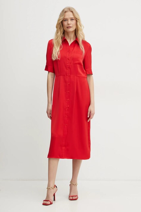 Платье Fracomina цвет красный mini прямое FR25SD2005W73301