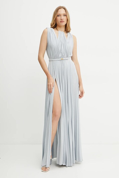 Šaty Elisabetta Franchi modrá barva, maxi, ABR2152E2