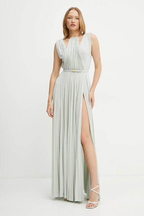 Šaty Elisabetta Franchi tyrkysová barva, maxi, ABR2152E2